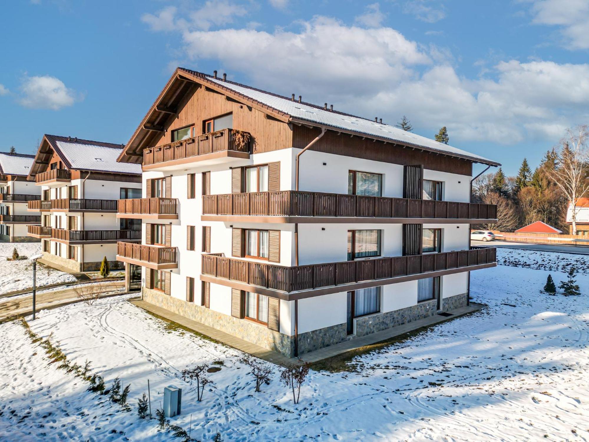 Albert Residence Aparthotel Grand Chalet With Free Spa Access To Alpin Resort Poiana Braşov Dış mekan fotoğraf