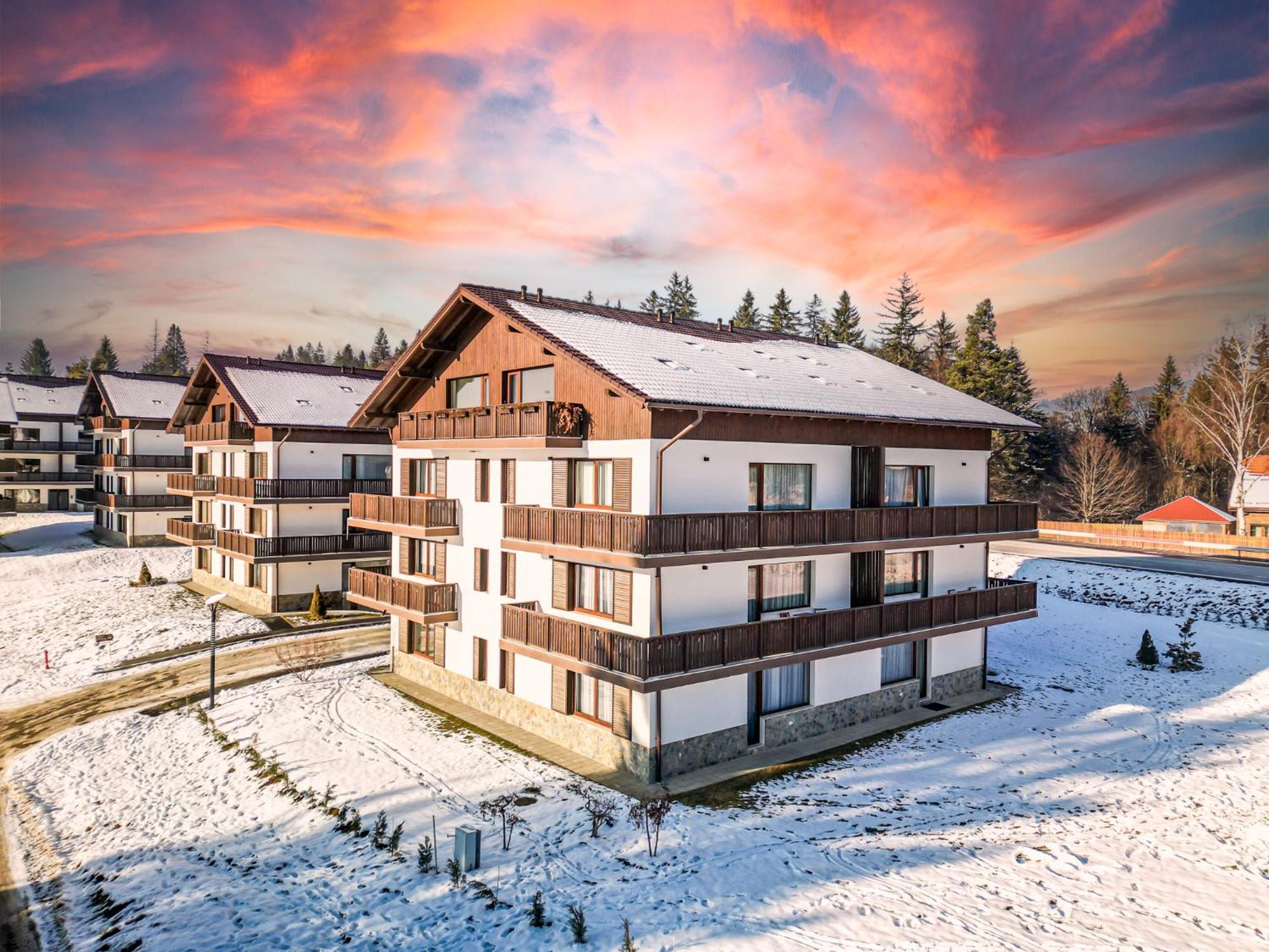 Albert Residence Aparthotel Grand Chalet With Free Spa Access To Alpin Resort Poiana Braşov Dış mekan fotoğraf