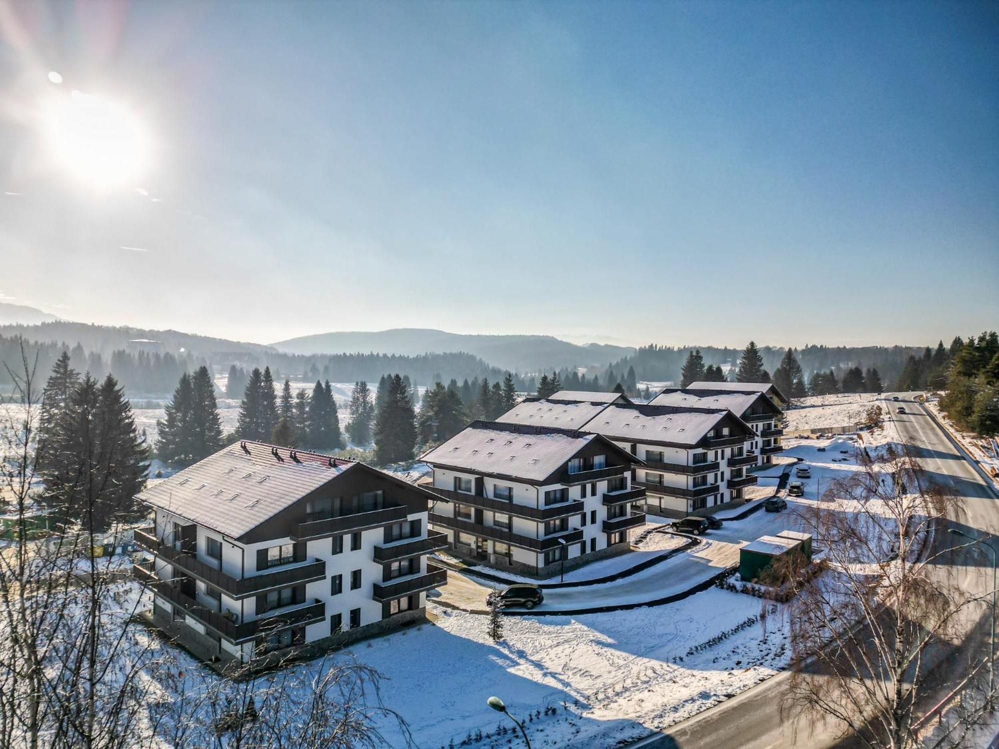Albert Residence Aparthotel Grand Chalet With Free Spa Access To Alpin Resort Poiana Braşov Dış mekan fotoğraf